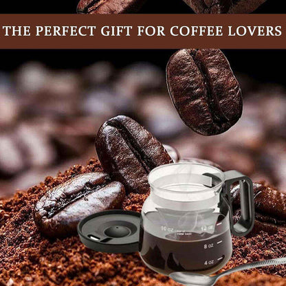 16 Oz Glass Coffee Cup Coffee Pot Style