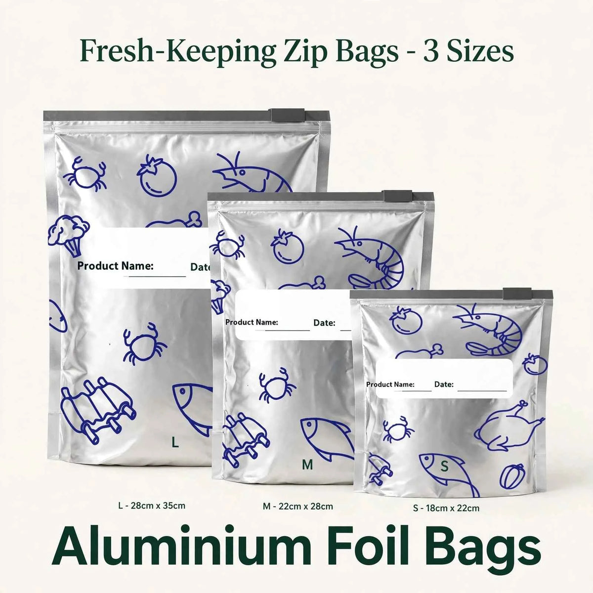 Zip Lock Food Storage Bags