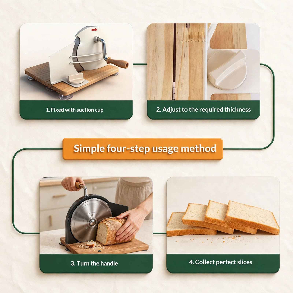 Premium Manual Bread Slicer