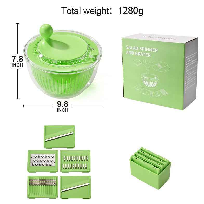 Cross-border Drain Basket For Fruit Salad Manual High-Speed Centrifugal Spin Dryer