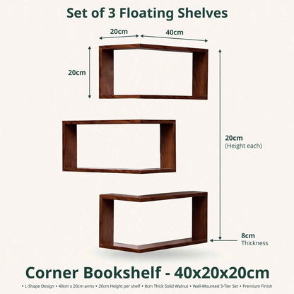 Premium Floating Corner Wall Shelf