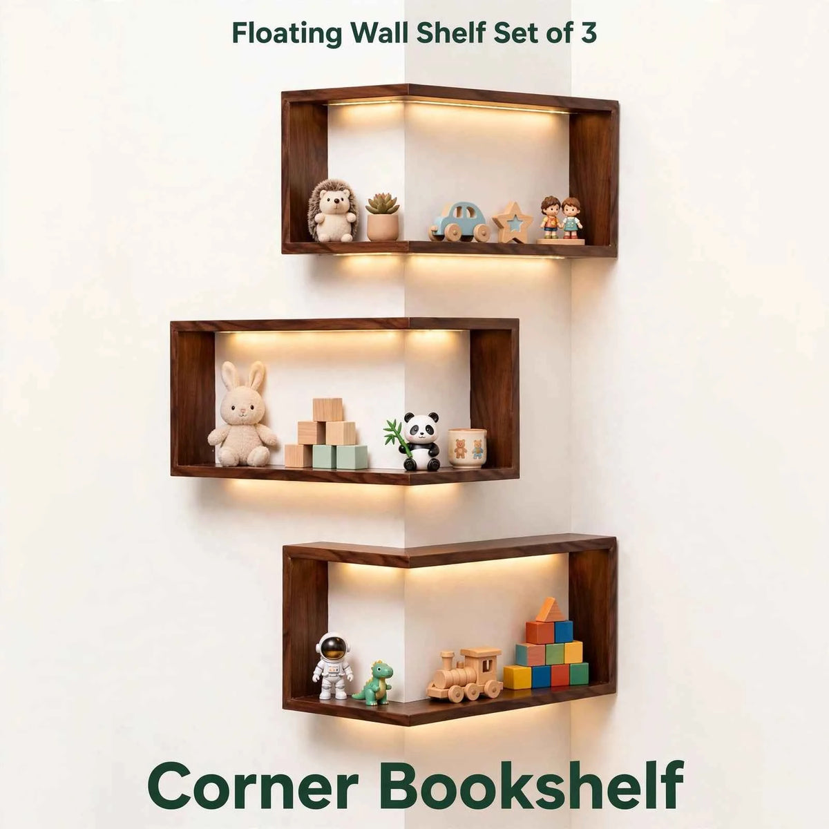 Premium Floating Corner Wall Shelf