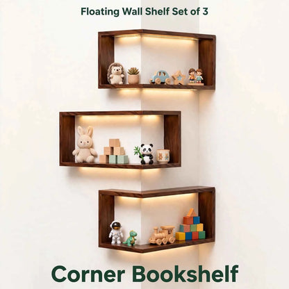 Premium Floating Corner Wall Shelf