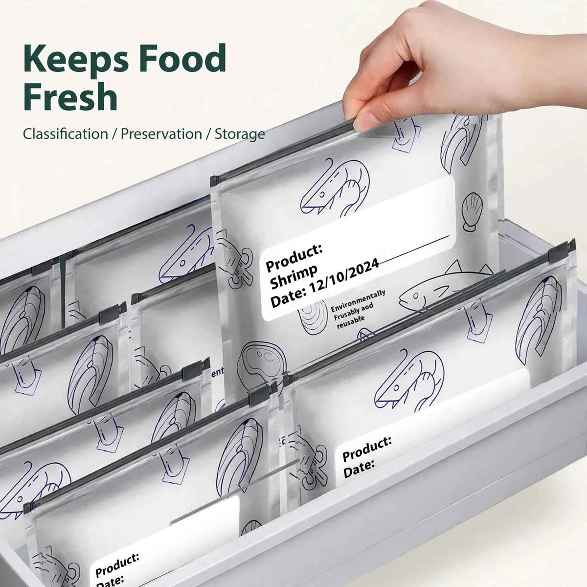 Zip Lock Food Storage Bags