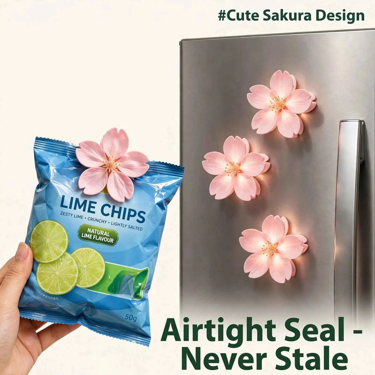 Premium Magnetic Food Bag Clips